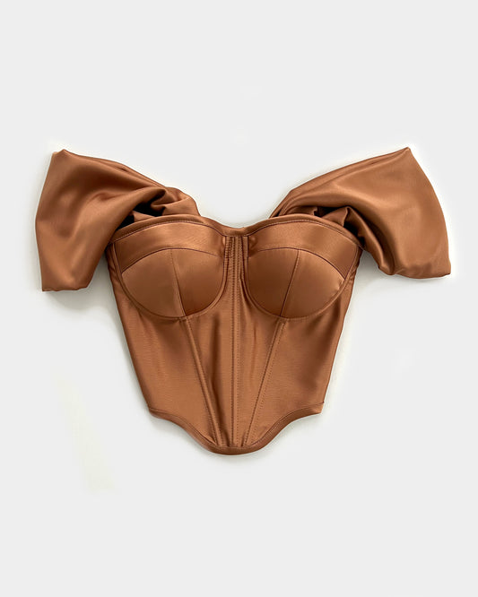 GOLDEN CARAMEL RETRO ICON CORSET