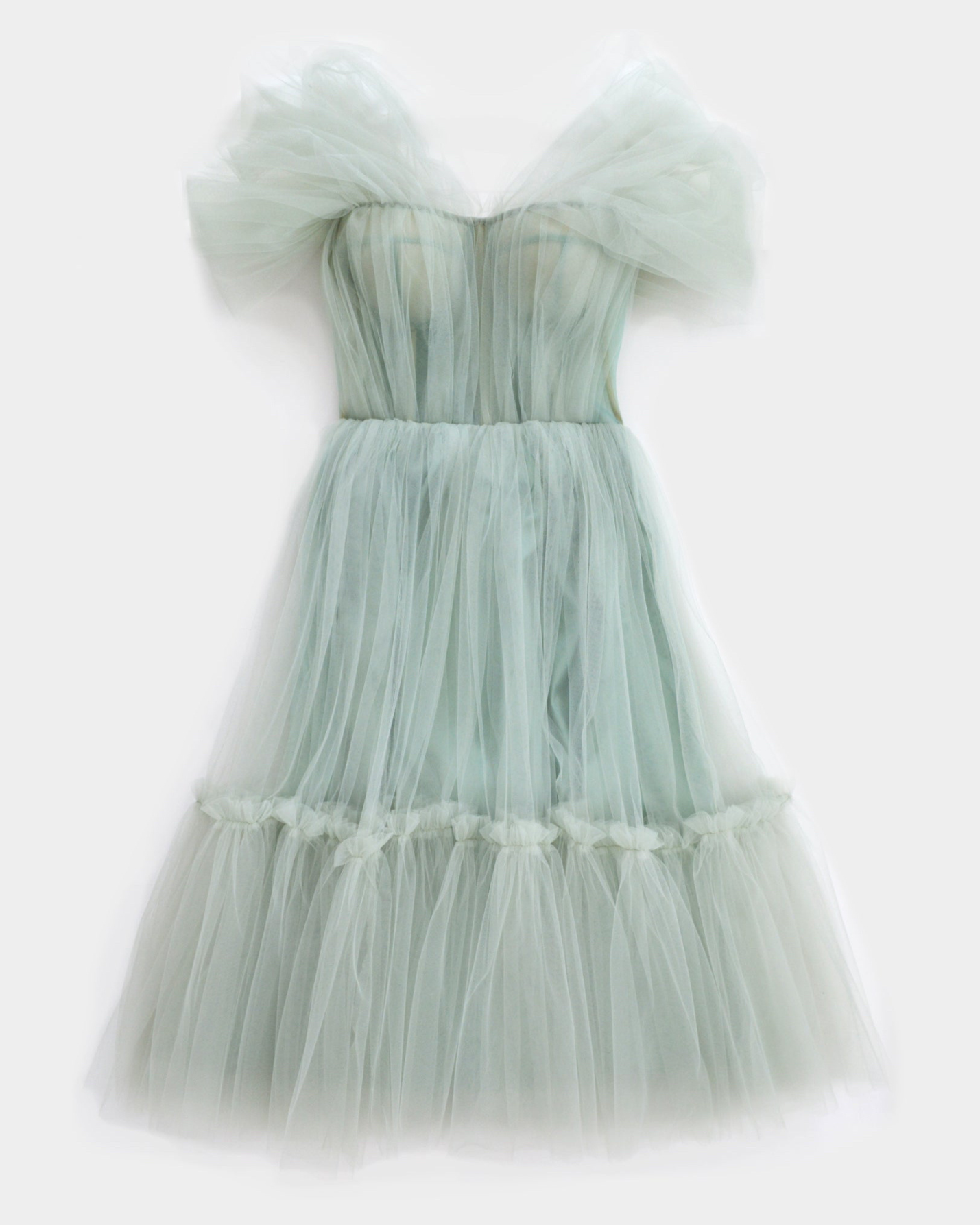 RETRO BABY WARM EUCALYPTUS TULLE DRESS