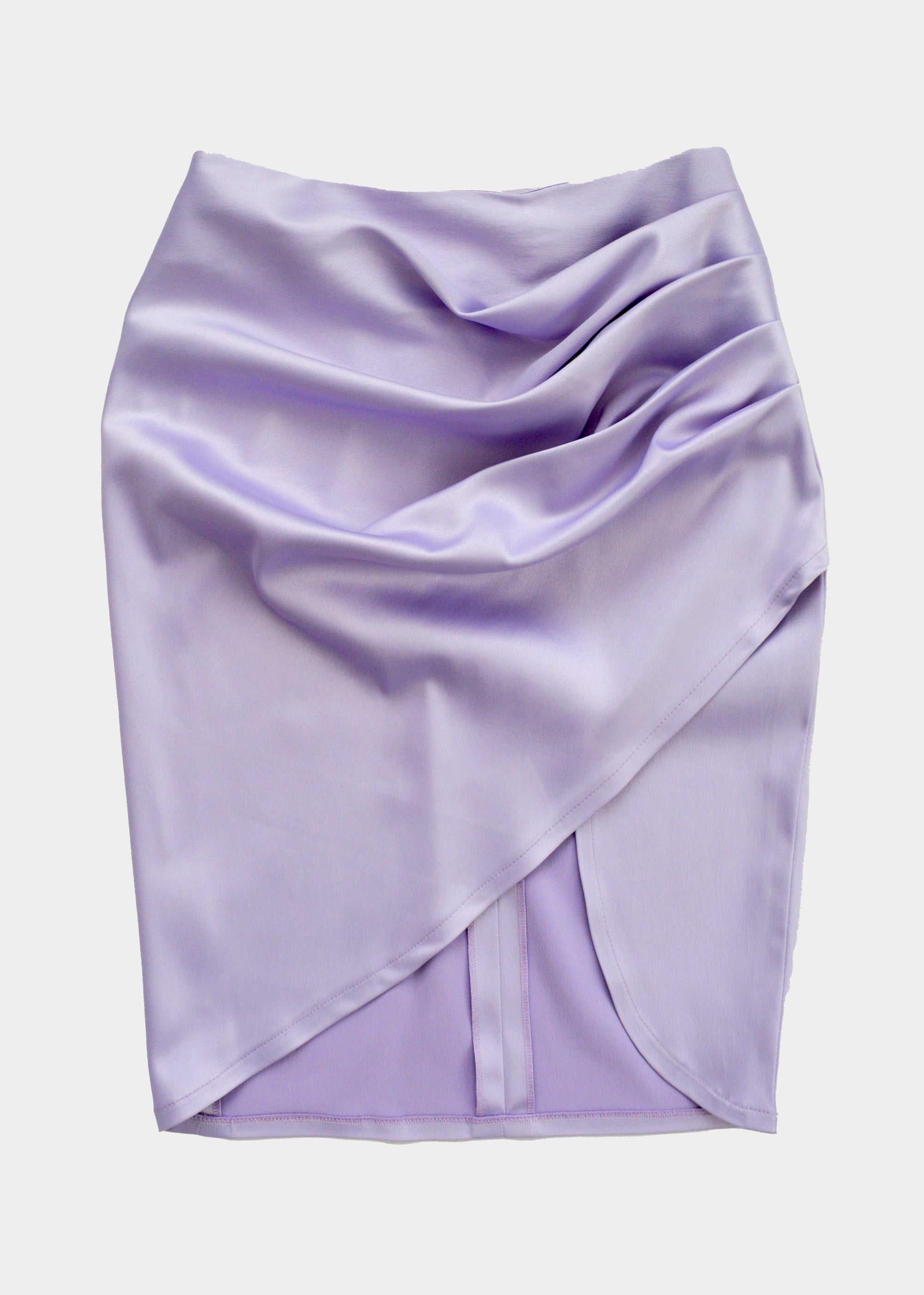 PASSIONATE TOUCH SATINATED LAVENDER SKIRT