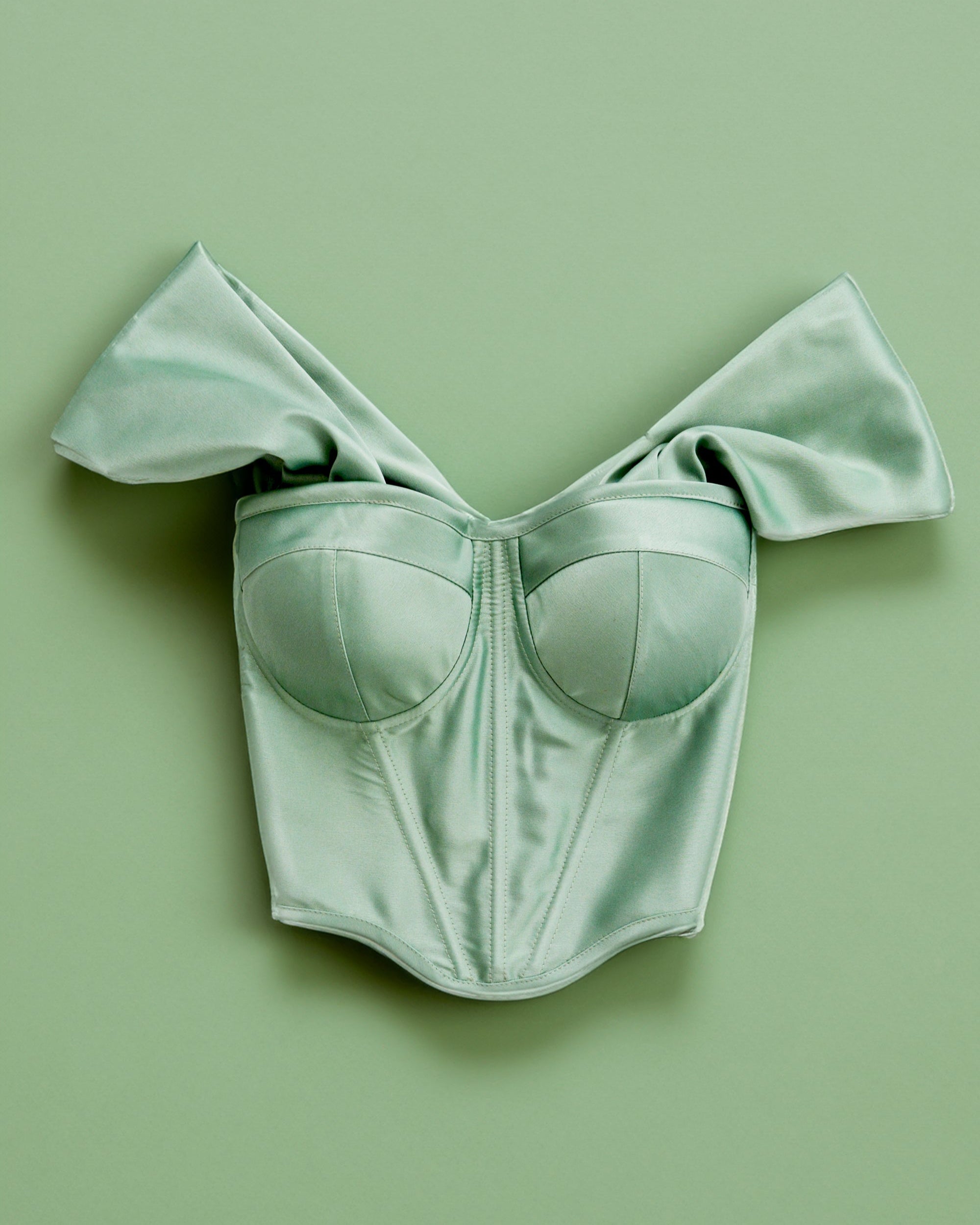 RETRO ICON SAGE GREEN CORSET