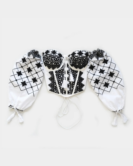 BLACK TRADITIONAL CORSET