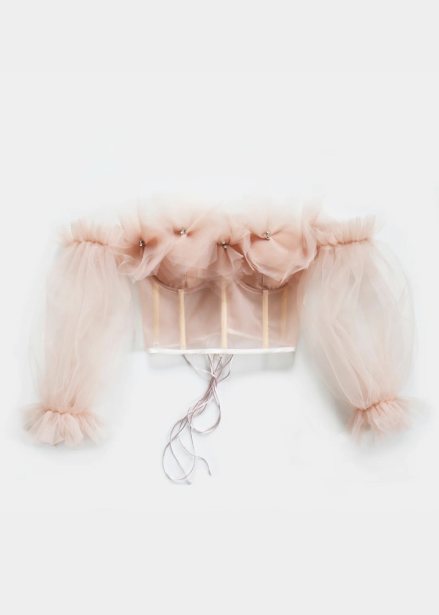 MARSHMALLOW ANTIQUE PINK CORSET