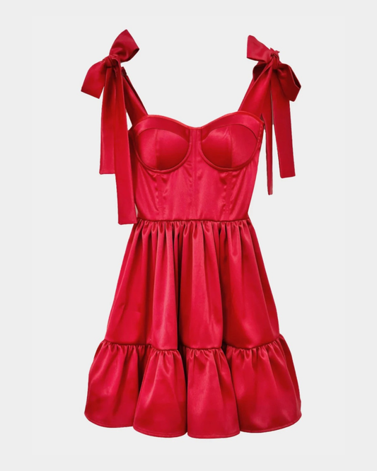 JOY RED MINI DRESS