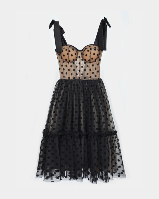 PARIS TOUJOURS NUIT  MIDI DRESS