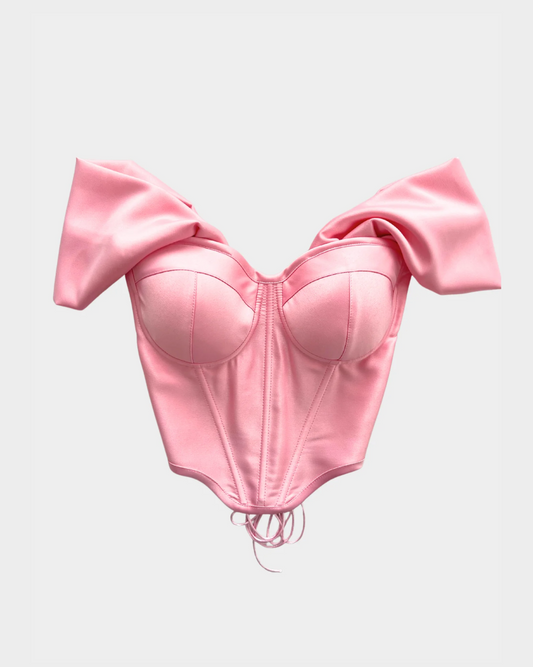 RETRO ICON POWDER PINK CORSET