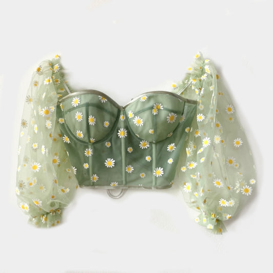 DULCE DE LECHE SAGE GREEN CORSET