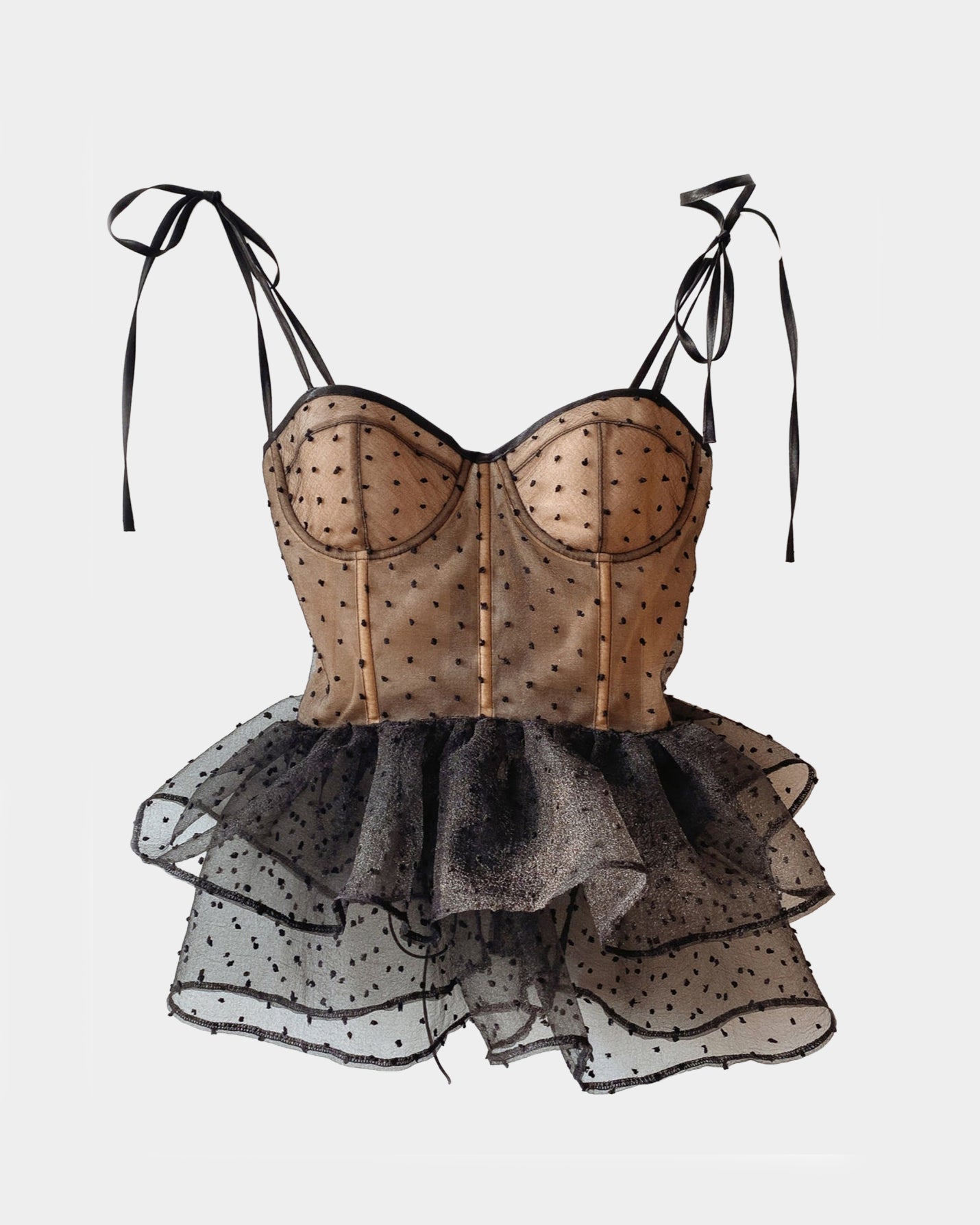 PAY ME SOME RESPECT BLACK CORSET