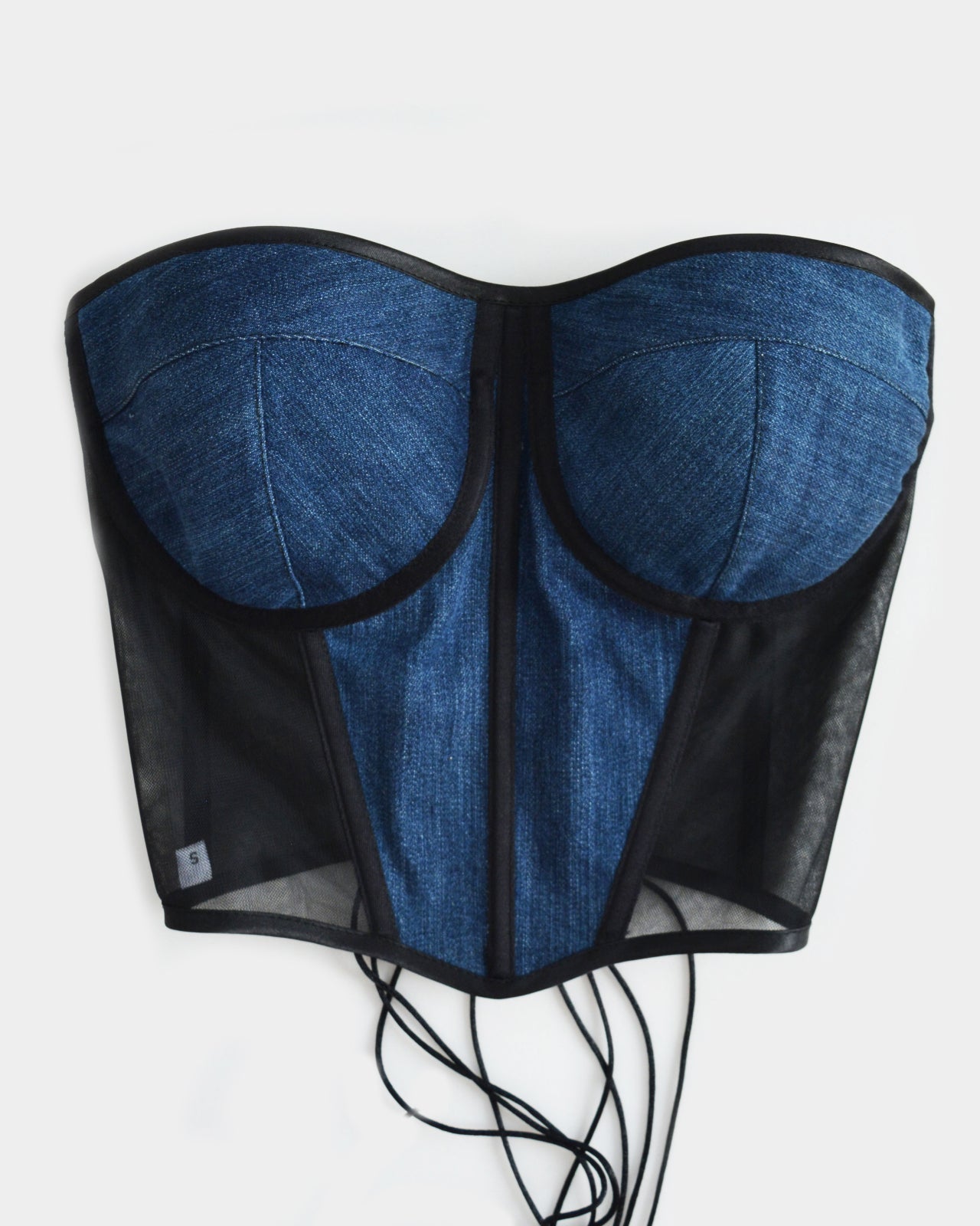 FROM NOW ON BLUE DENIM CORSET
