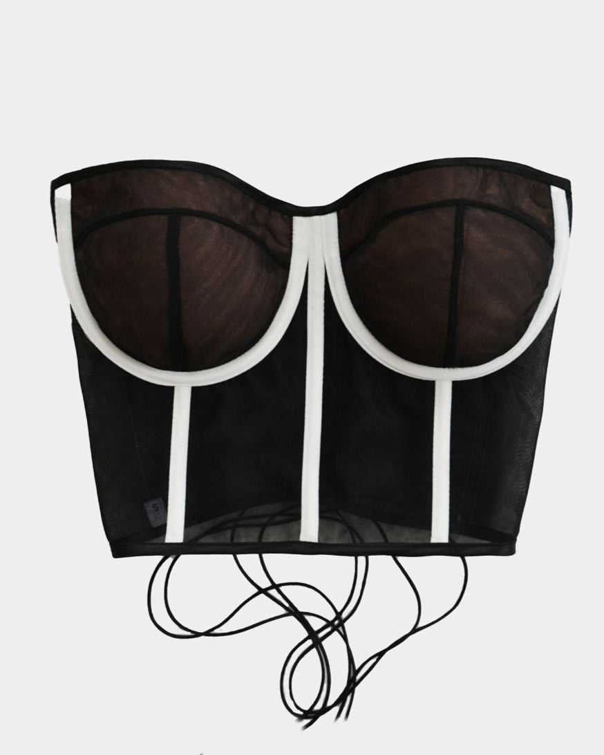 FROM NOW ON CONTRASTED CORSET