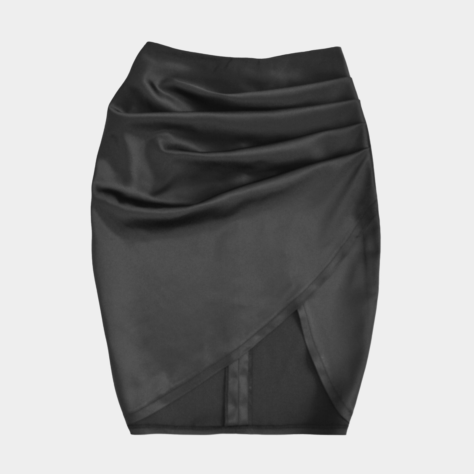 "PASSIONATE TOUCH" SATINATED SKIRT