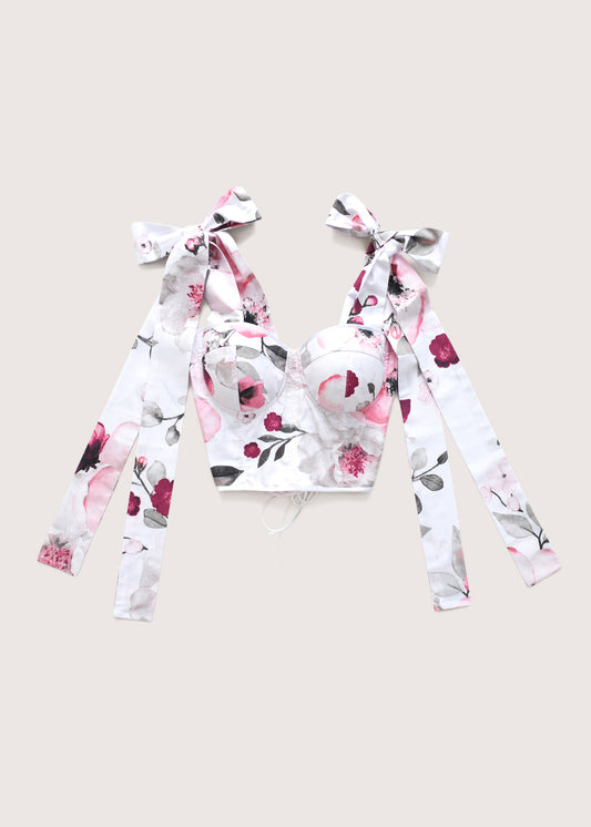 COTTON WITH A BOW CORSET