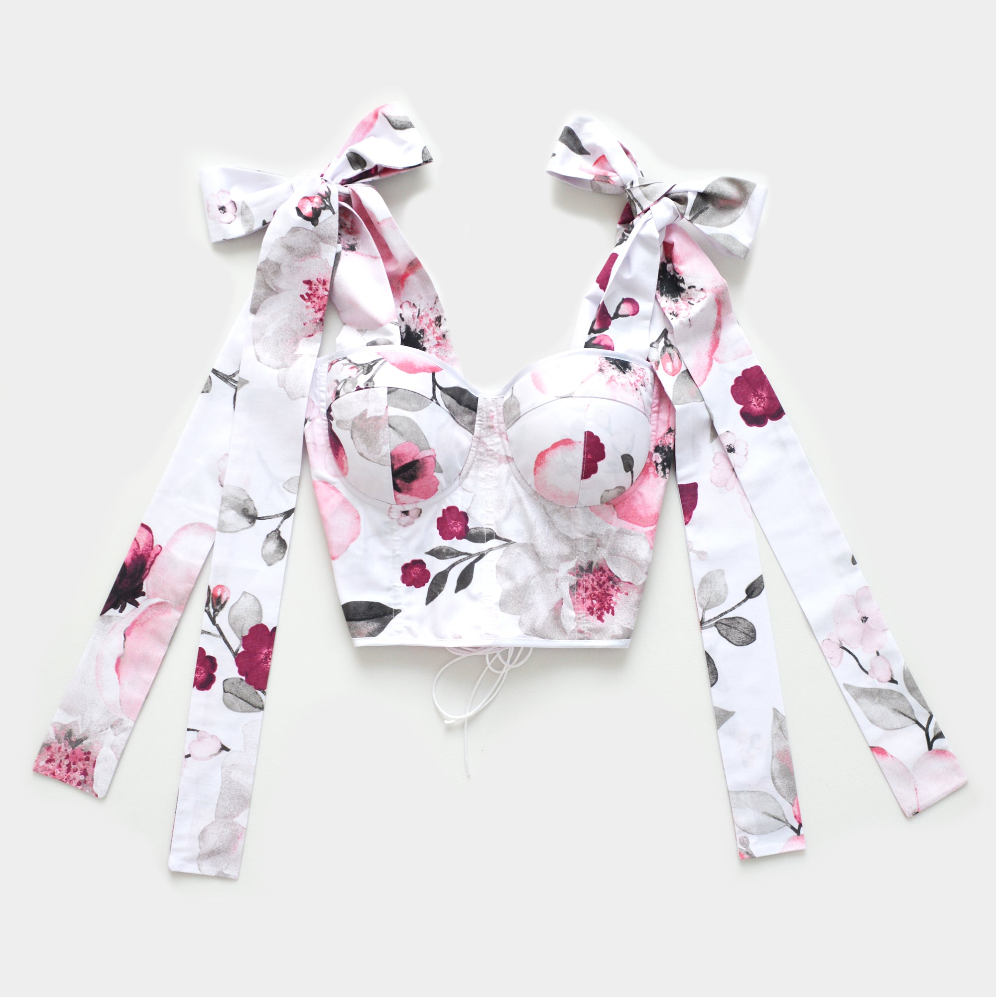 COTTON WITH A BOW SAKURA CORSET